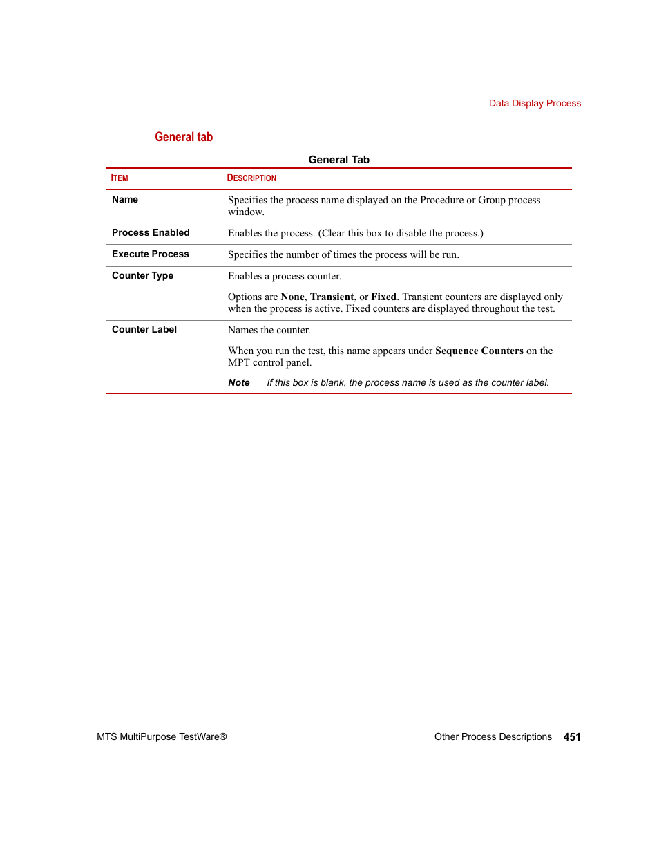 General tab | MTS Series 793 Application User Manual | Page 451 / 576
