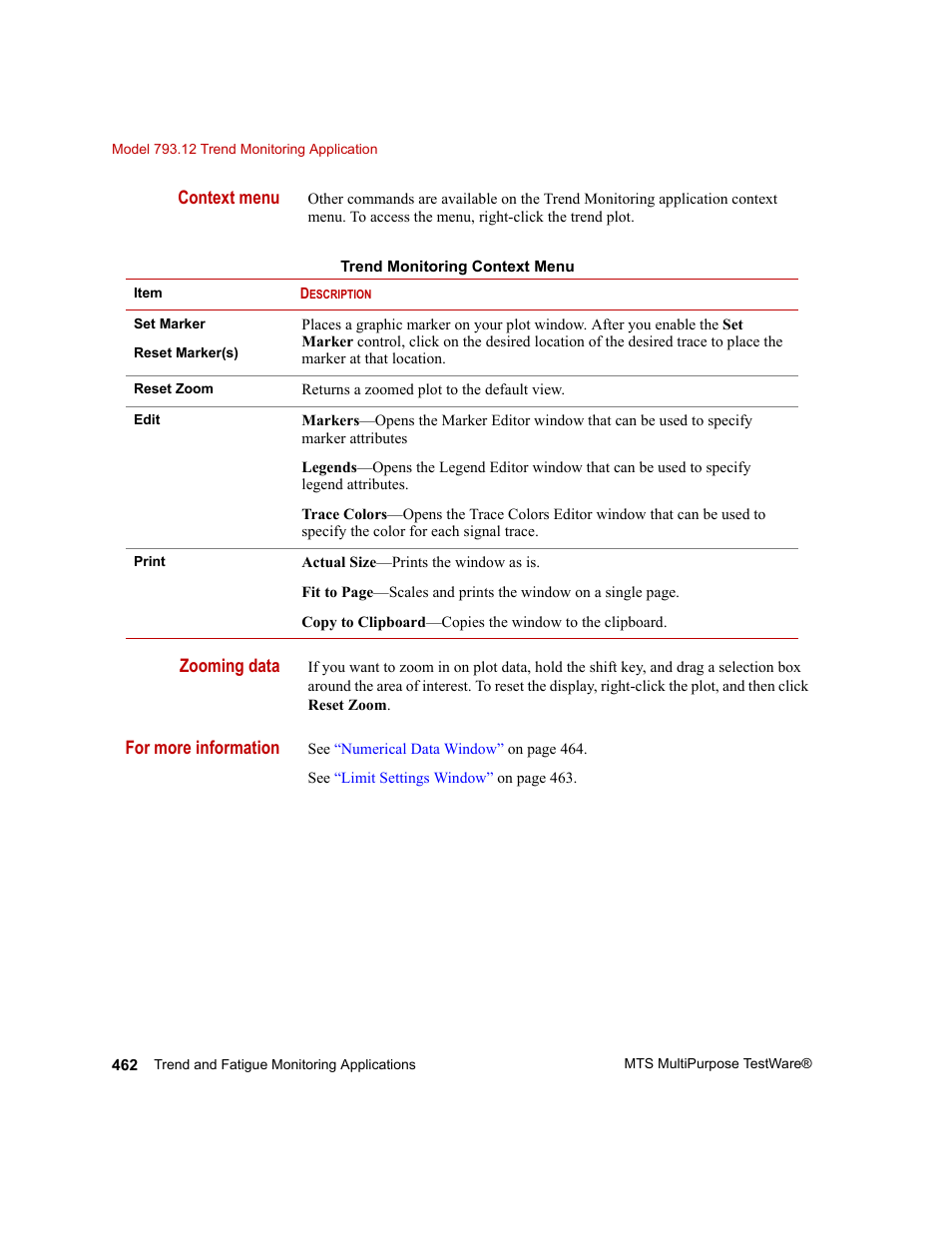MTS Series 793 Application User Manual | Page 462 / 576