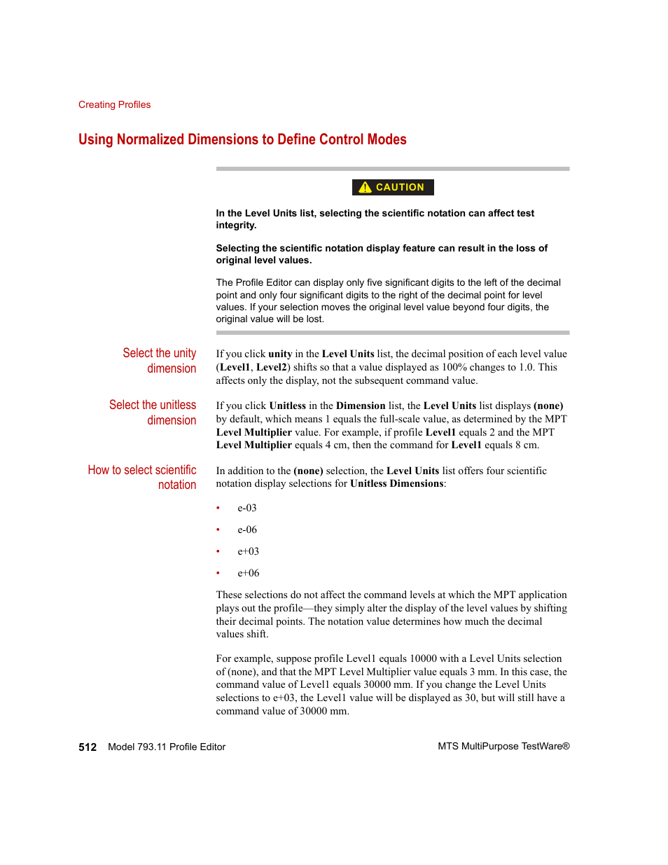 MTS Series 793 Application User Manual | Page 512 / 576