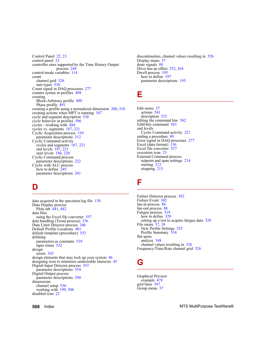 MTS Series 793 Application User Manual | Page 568 / 576
