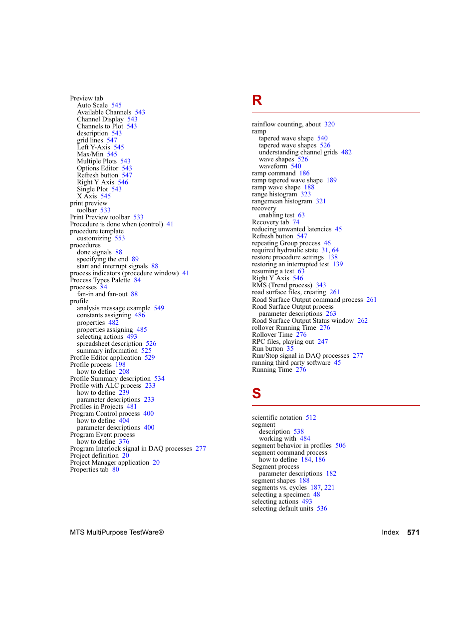 MTS Series 793 Application User Manual | Page 571 / 576