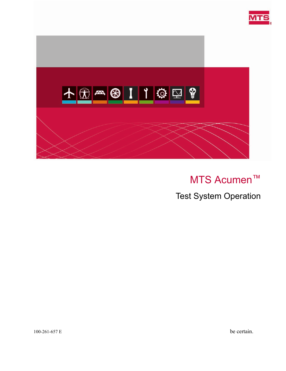 MTS Acumen User Manual | 208 pages