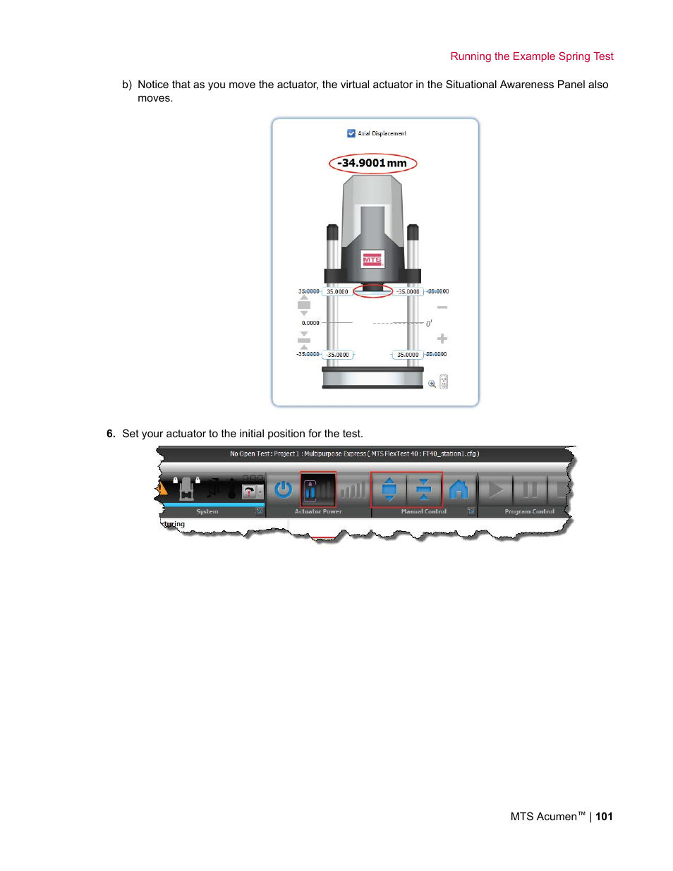 MTS Acumen User Manual | Page 101 / 208