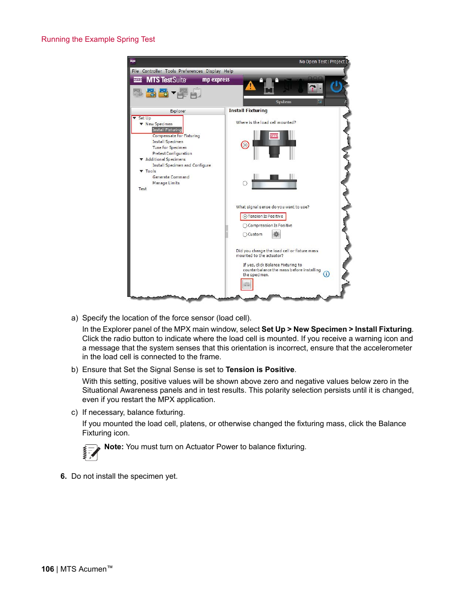 MTS Acumen User Manual | Page 106 / 208