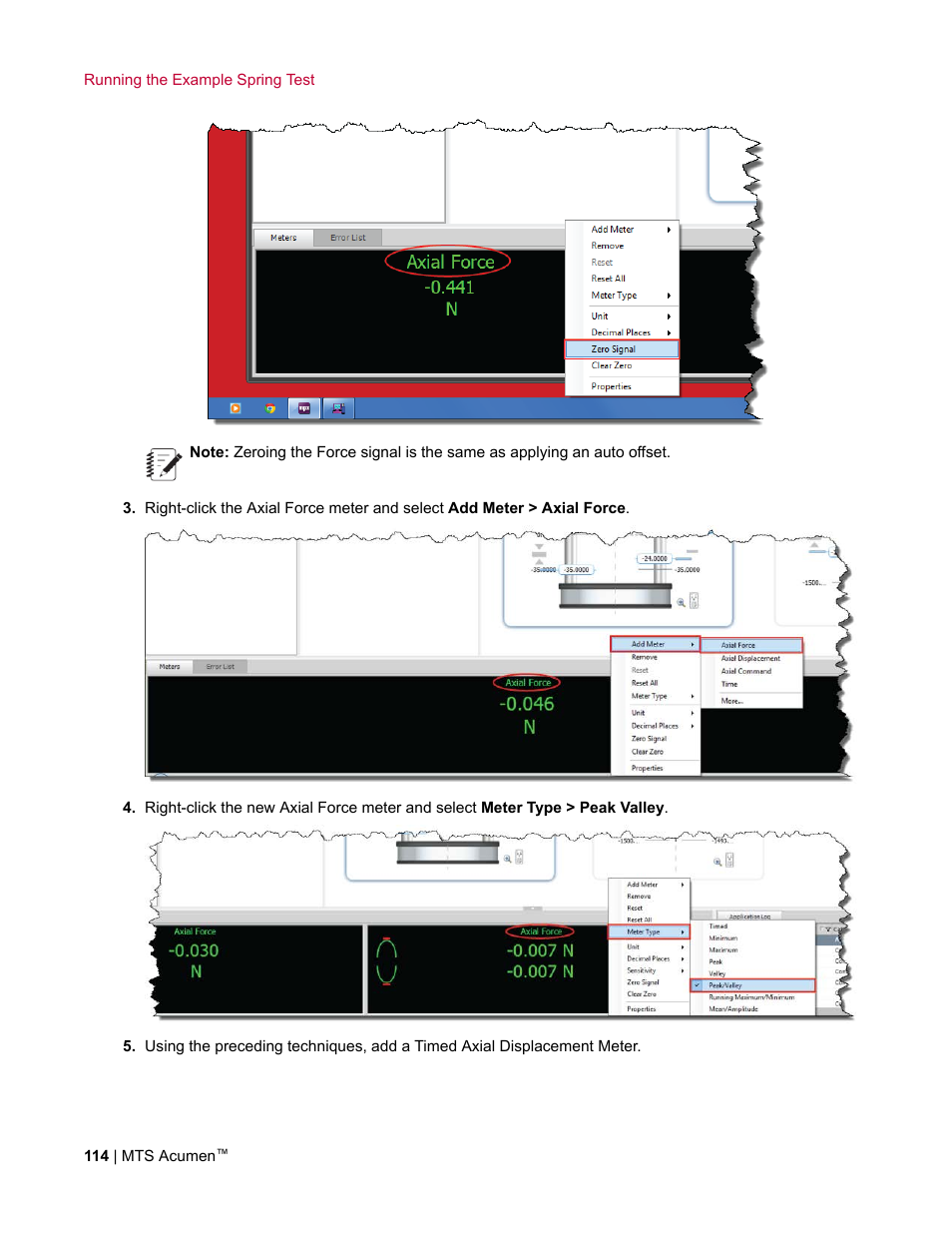MTS Acumen User Manual | Page 114 / 208
