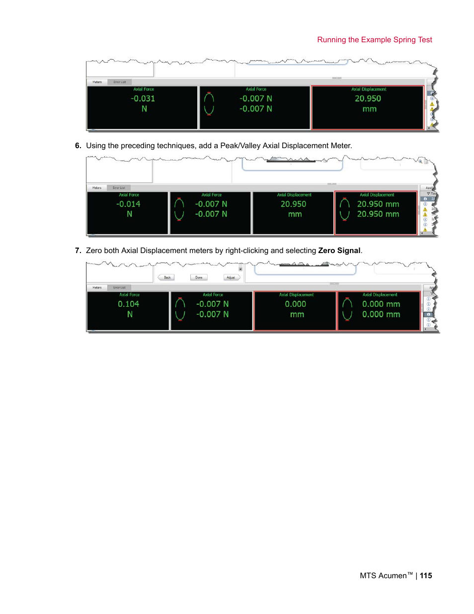 MTS Acumen User Manual | Page 115 / 208