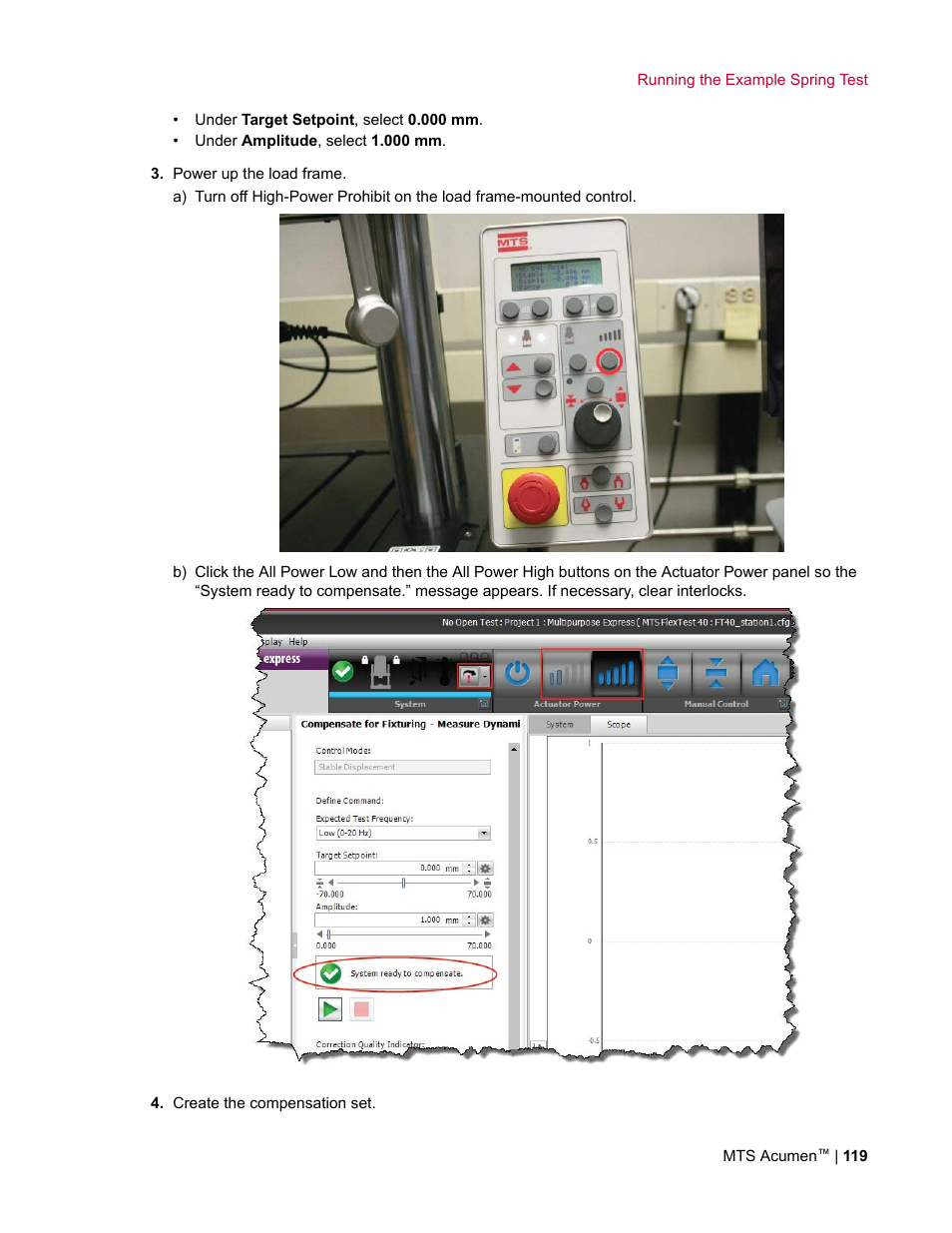 MTS Acumen User Manual | Page 119 / 208