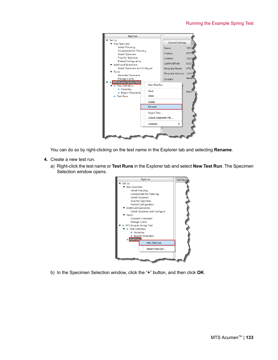 MTS Acumen User Manual | Page 133 / 208