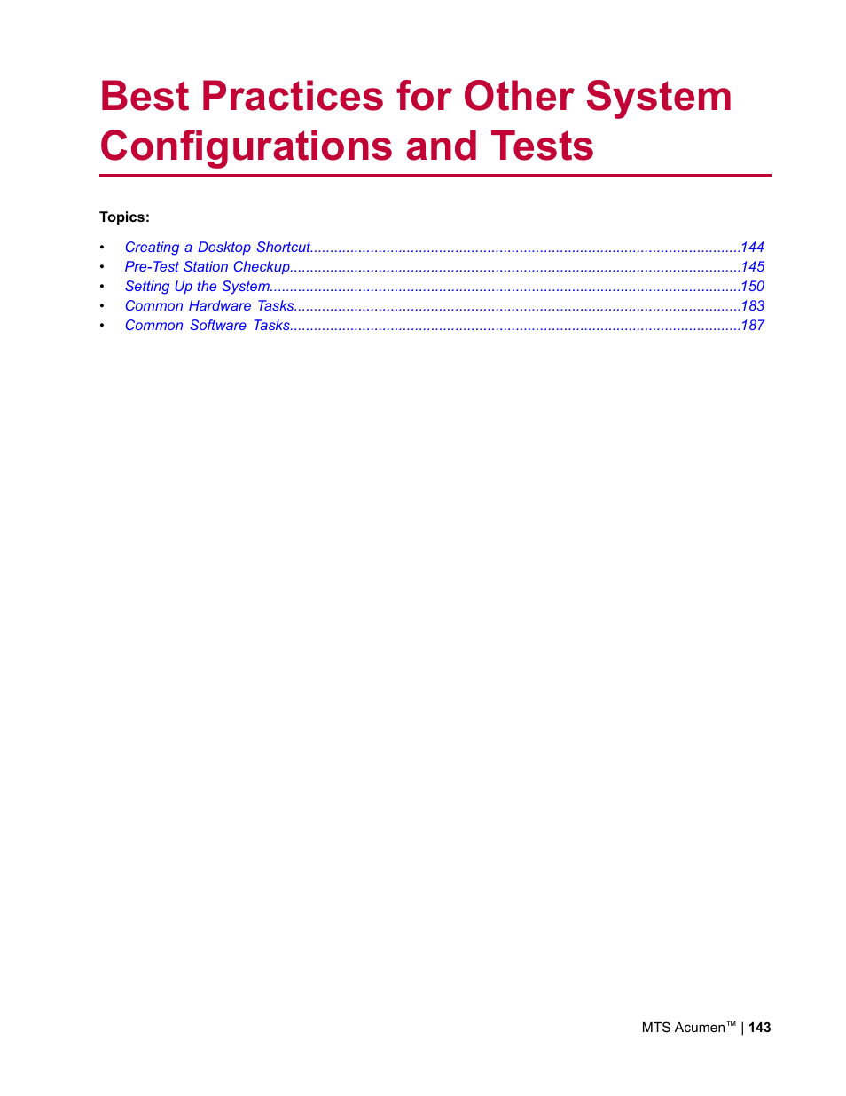 MTS Acumen User Manual | Page 143 / 208