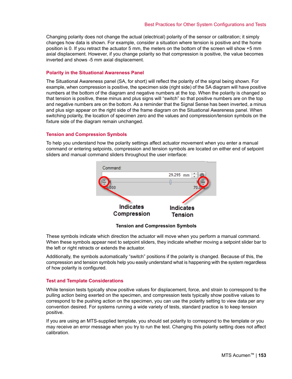 MTS Acumen User Manual | Page 153 / 208