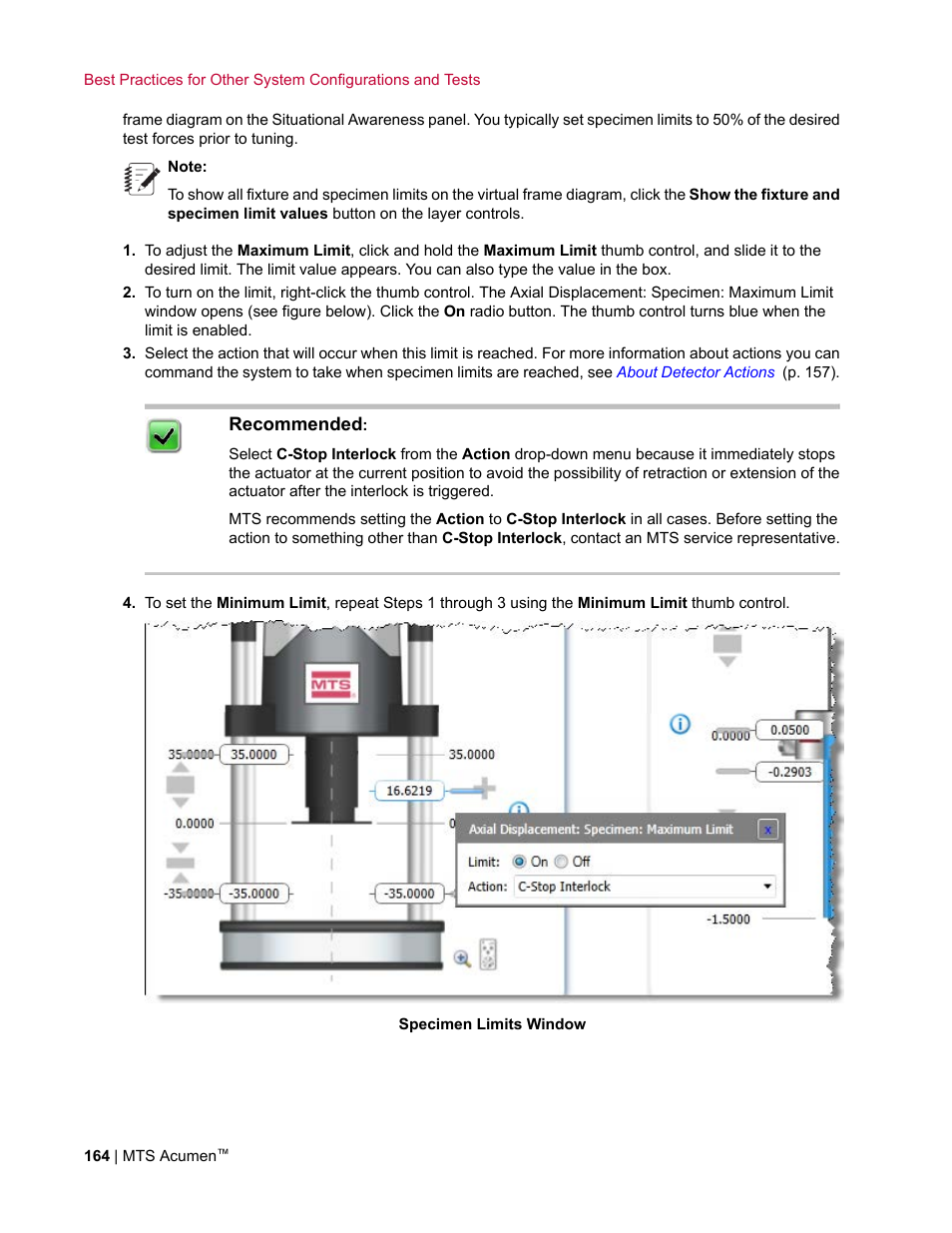 MTS Acumen User Manual | Page 164 / 208