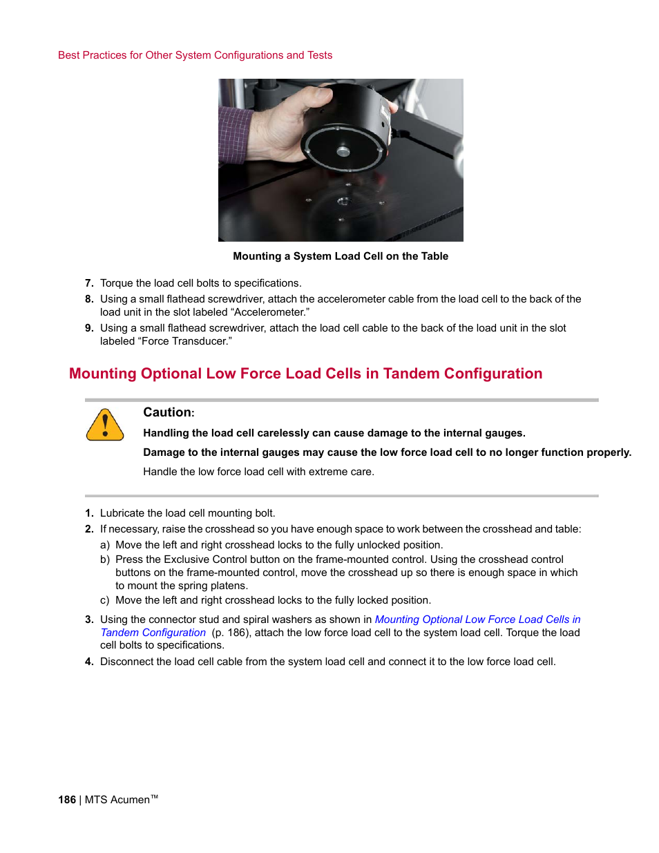 MTS Acumen User Manual | Page 186 / 208