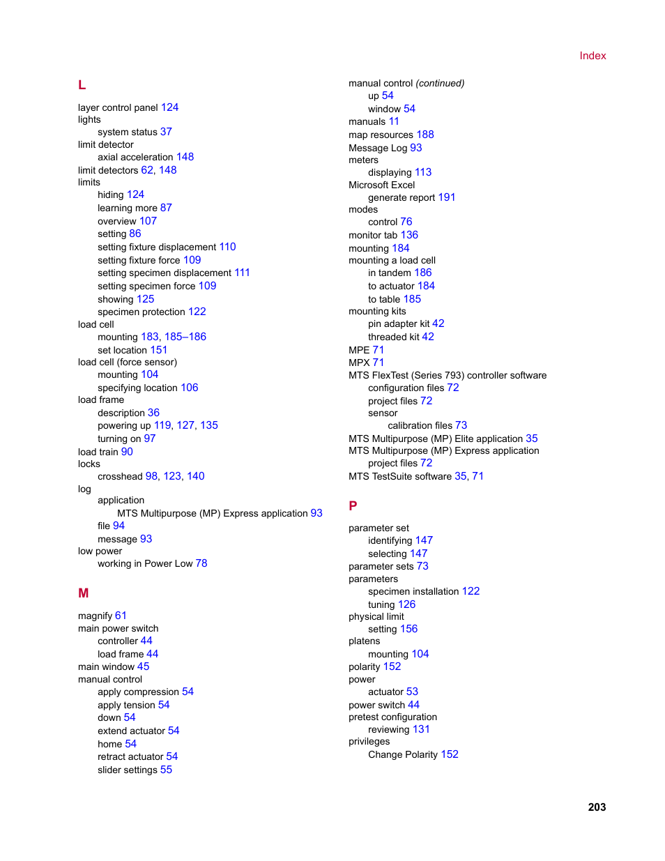 Mts flextest (series 793) controller, Software, Mts flextest (series 793) controller software | MTS Acumen User Manual | Page 203 / 208