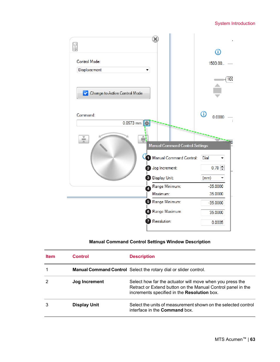 MTS Acumen User Manual | Page 63 / 208