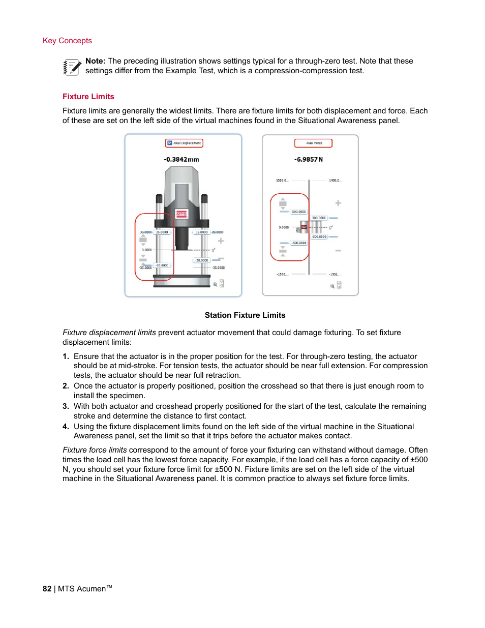 MTS Acumen User Manual | Page 82 / 208
