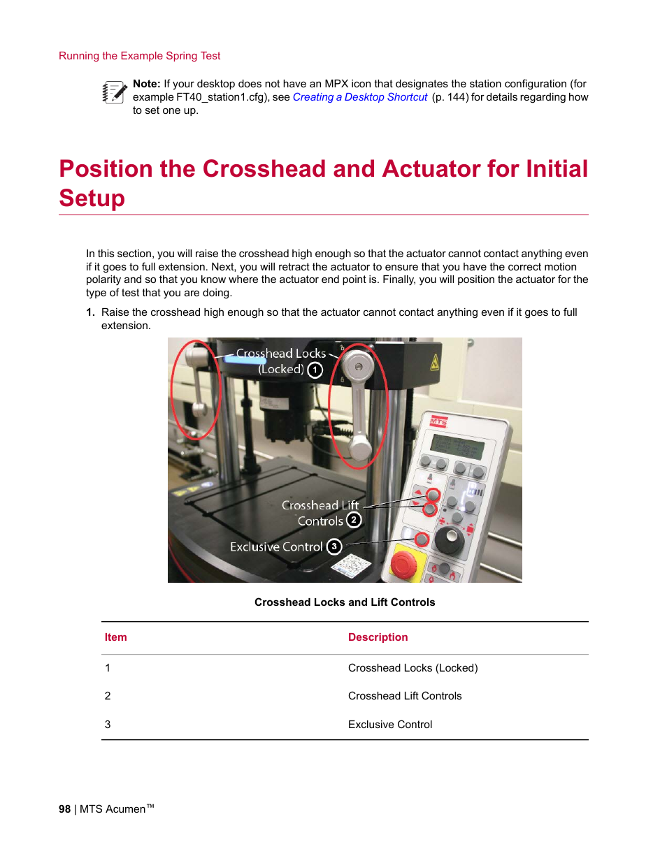 MTS Acumen User Manual | Page 98 / 208