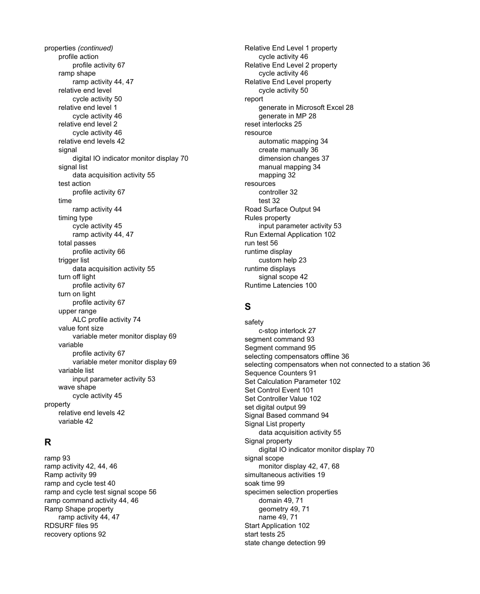 MTS Multipurpose Elite User Manual | Page 107 / 112