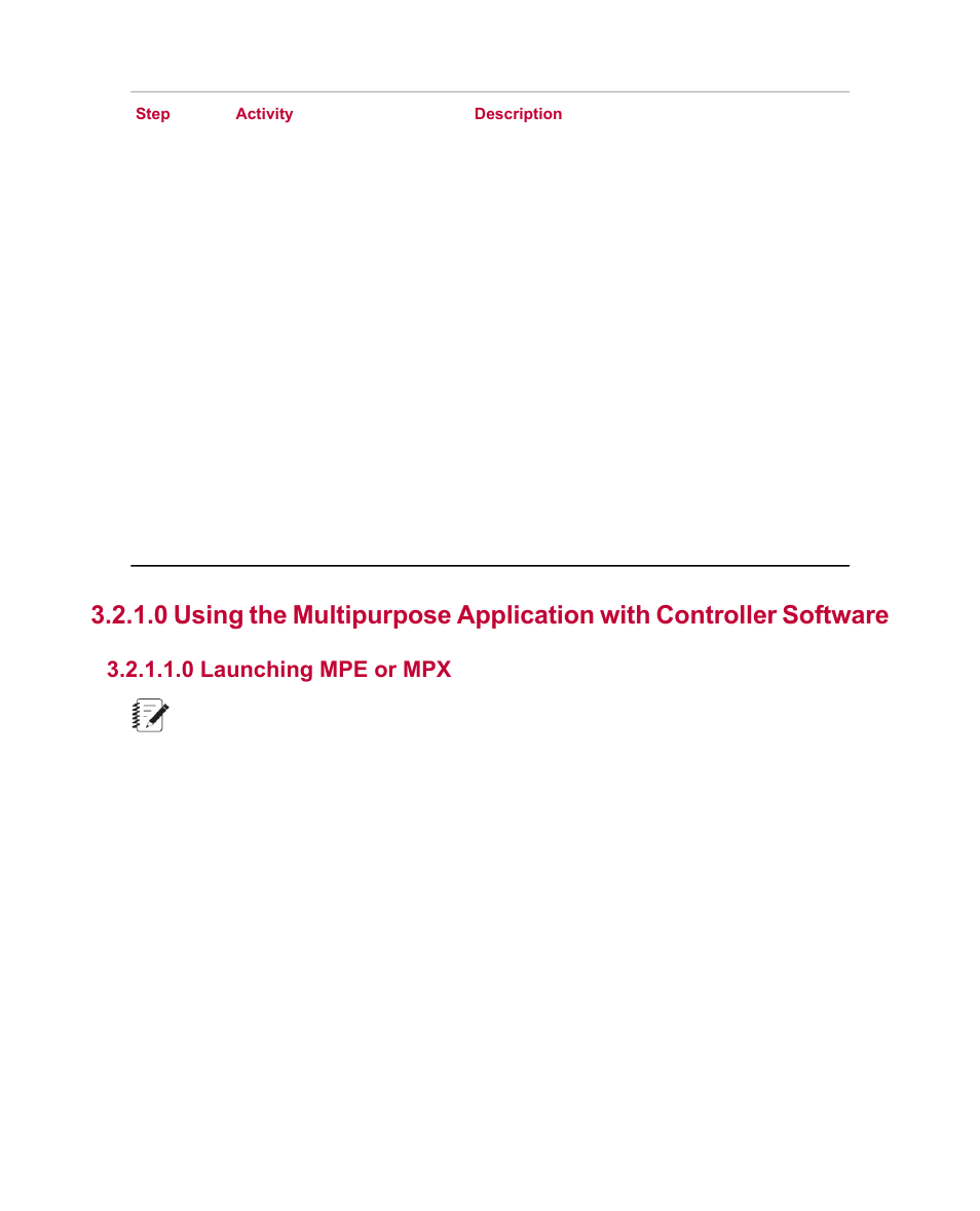 0 launching mpe or mpx | MTS Multipurpose Elite User Manual | Page 17 / 112