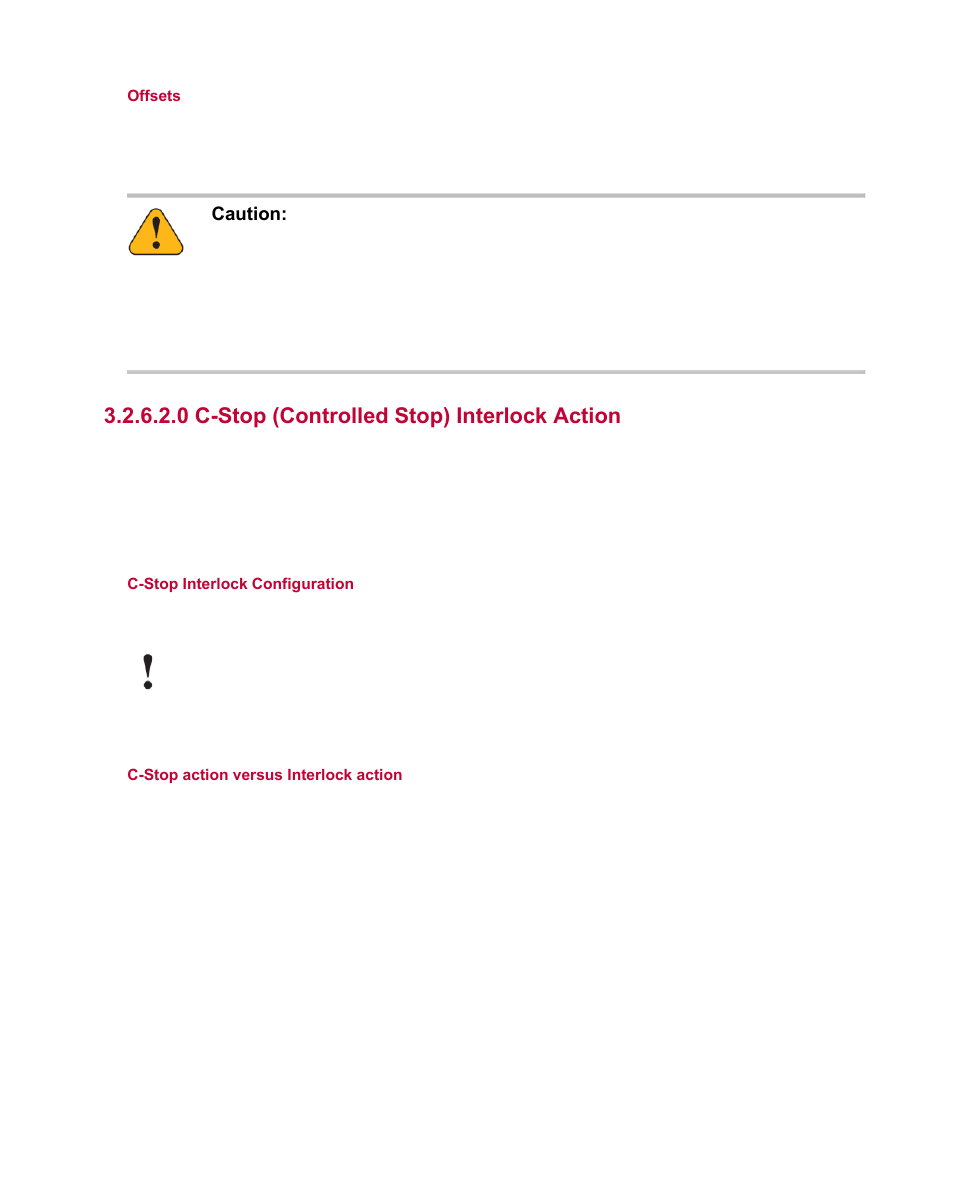 0 c-stop (controlled stop) interlock action | MTS Multipurpose Elite User Manual | Page 27 / 112