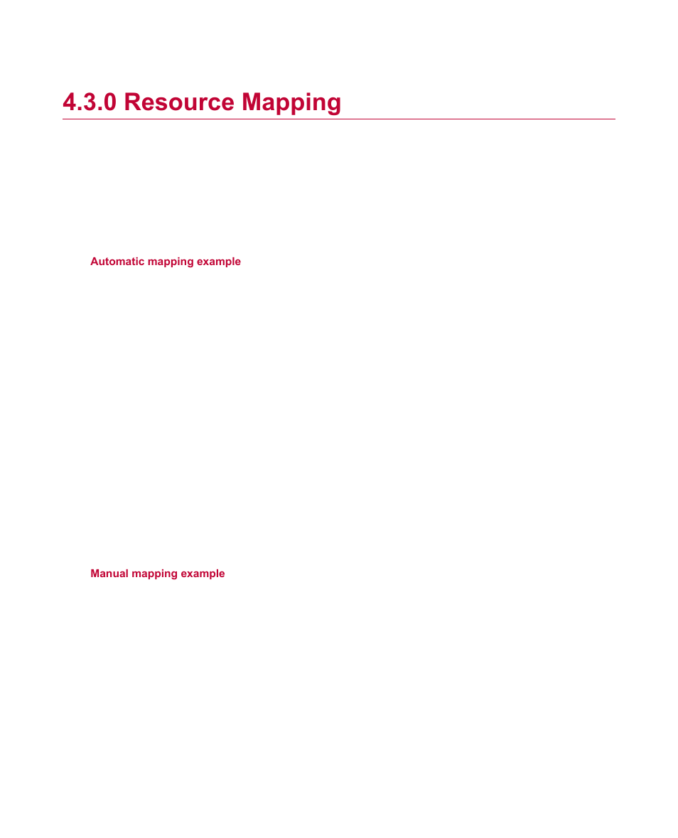 0 resource mapping, Resource mapping | MTS Multipurpose Elite User Manual | Page 34 / 112