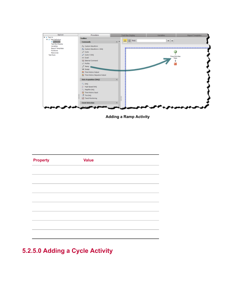 0 adding a cycle activity | MTS Multipurpose Elite User Manual | Page 44 / 112