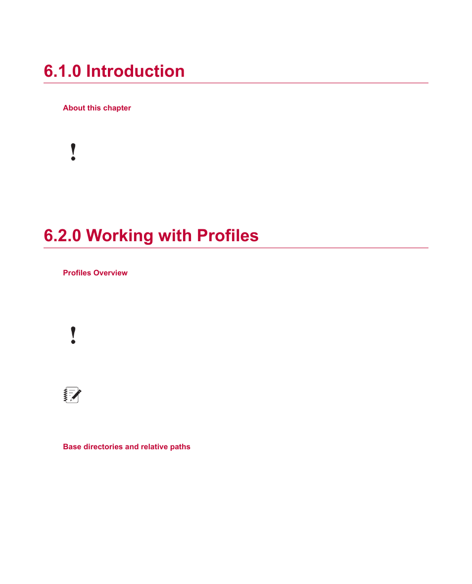 0 introduction, 0 working with profiles | MTS Multipurpose Elite User Manual | Page 60 / 112