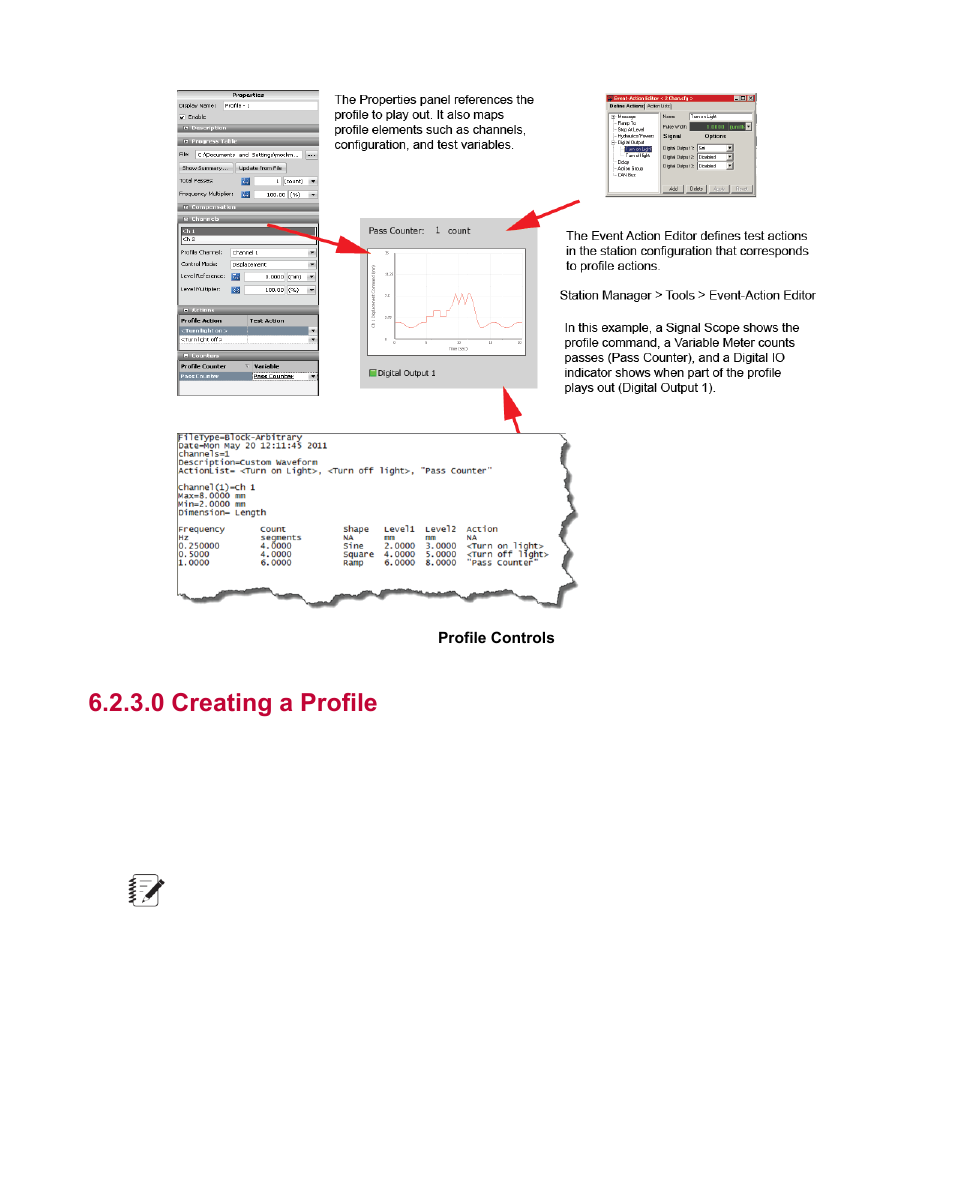 0 creating a profile | MTS Multipurpose Elite User Manual | Page 63 / 112