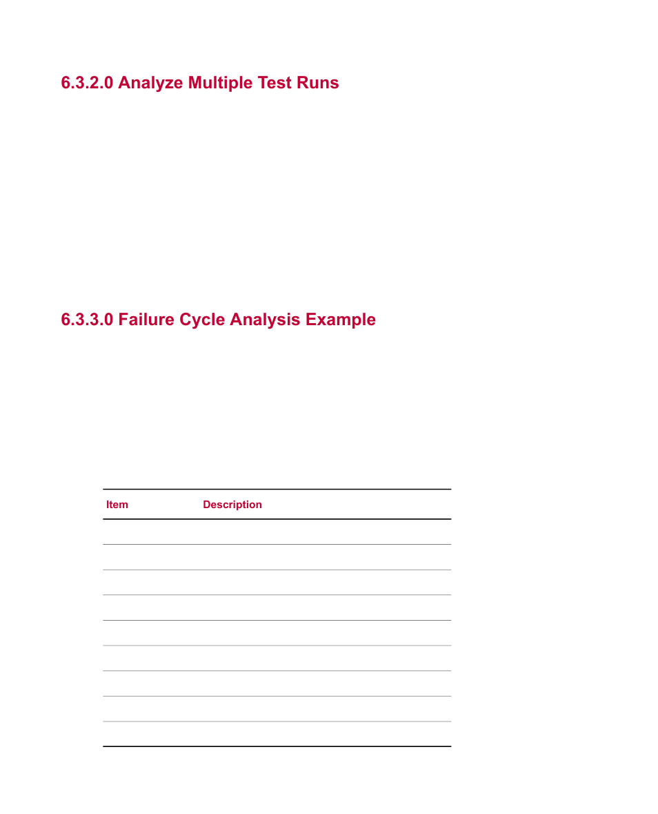 0 analyze multiple test runs, 0 failure cycle analysis example, W the procedure detailed in | Analyze, Multiple test runs | MTS Fatigue Analyzer User Manual | Page 58 / 106