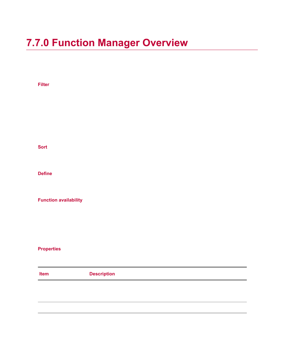 0 function manager overview, Function manager overview | MTS Fatigue Analyzer User Manual | Page 94 / 106