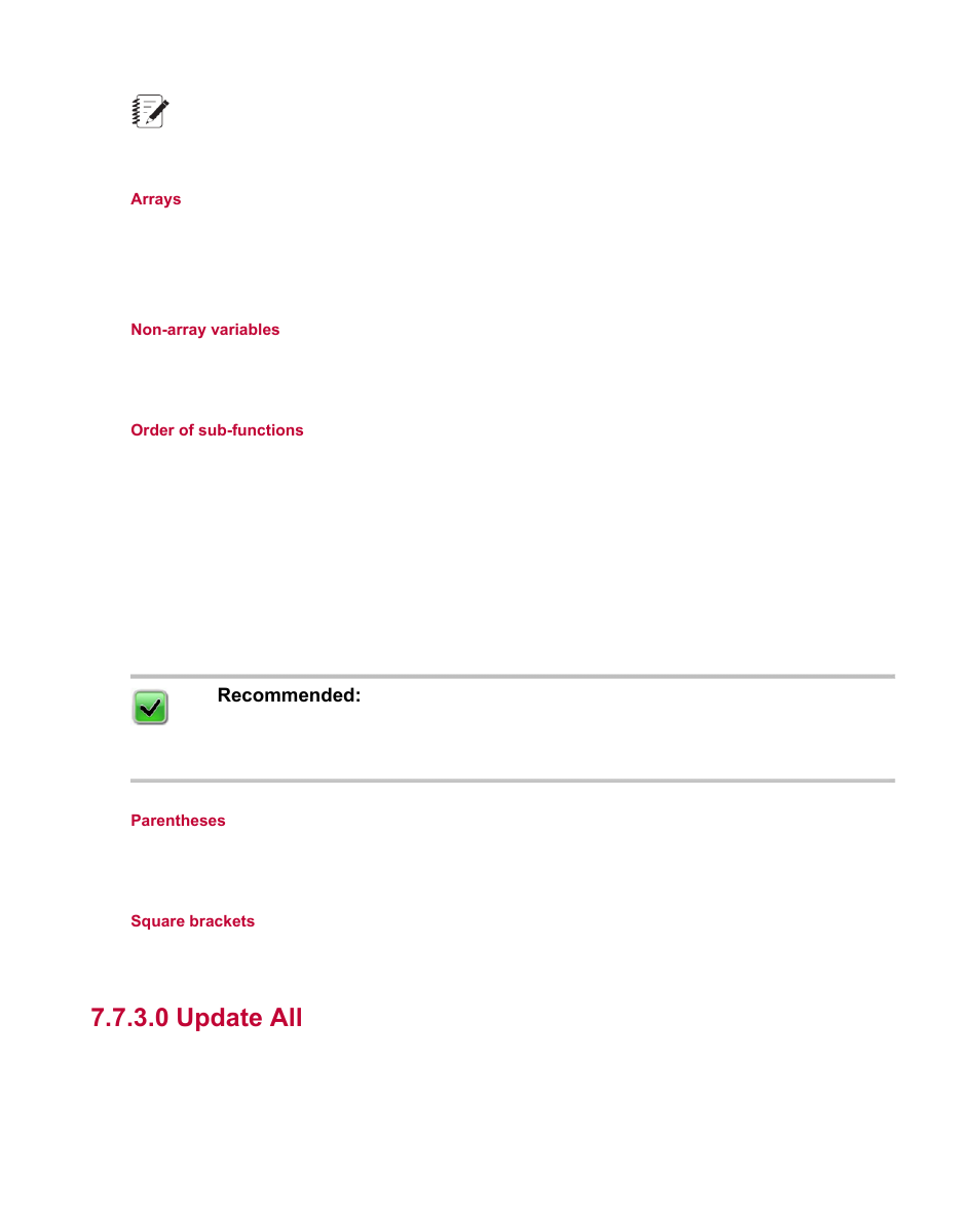 0 update all | MTS Fatigue Analyzer User Manual | Page 97 / 106