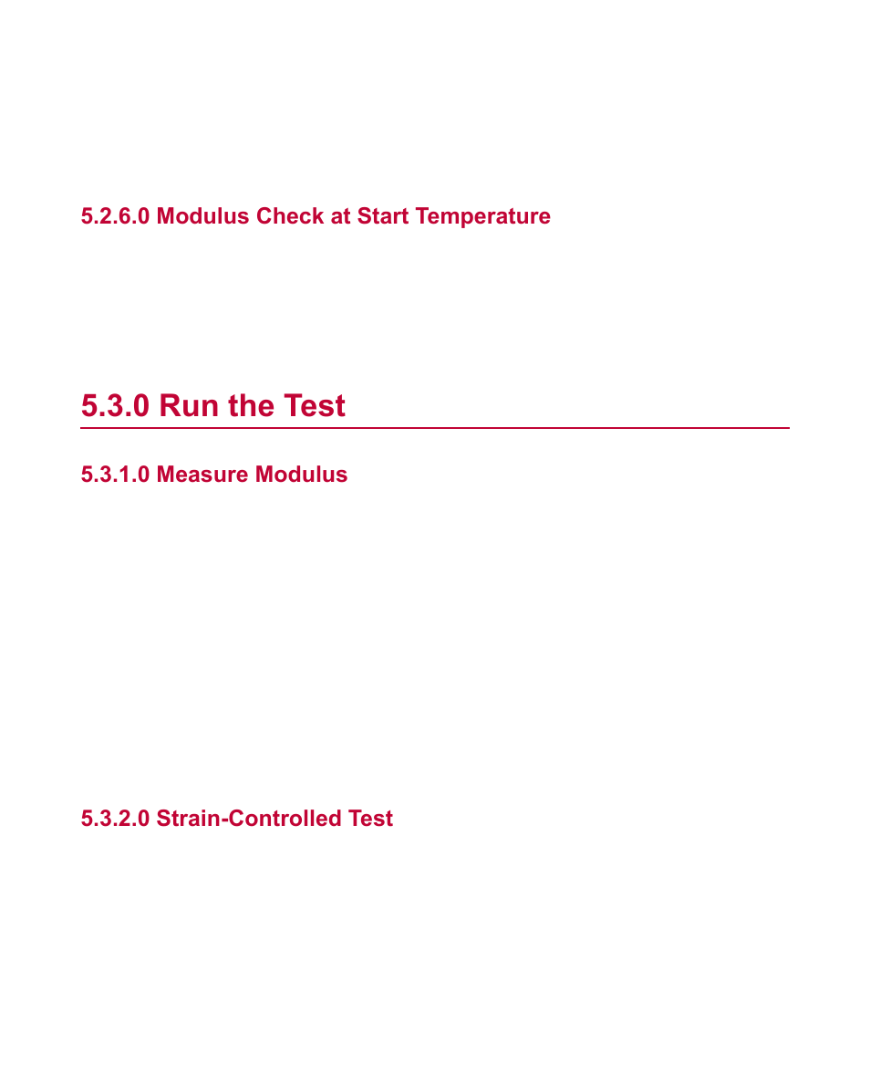 0 modulus check at start temperature, 0 run the test, 0 measure modulus | 0 strain-controlled test, Run the test | MTS Fatigue Template User Manual | Page 33 / 122
