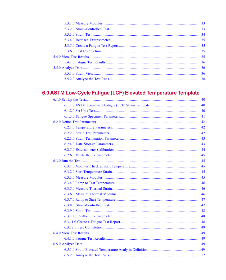 MTS Fatigue Template User Manual | Page 4 / 122