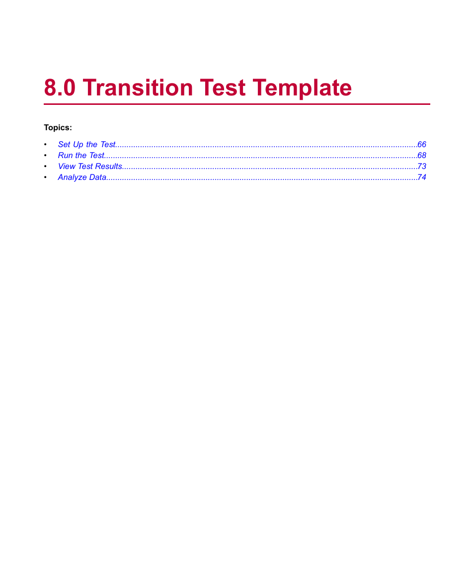 0 transition test template | MTS Fatigue Template User Manual | Page 65 / 122