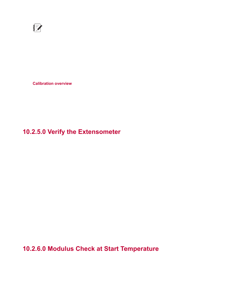 0 verify the extensometer, 0 modulus check at start temperature | MTS Fatigue Template User Manual | Page 96 / 122