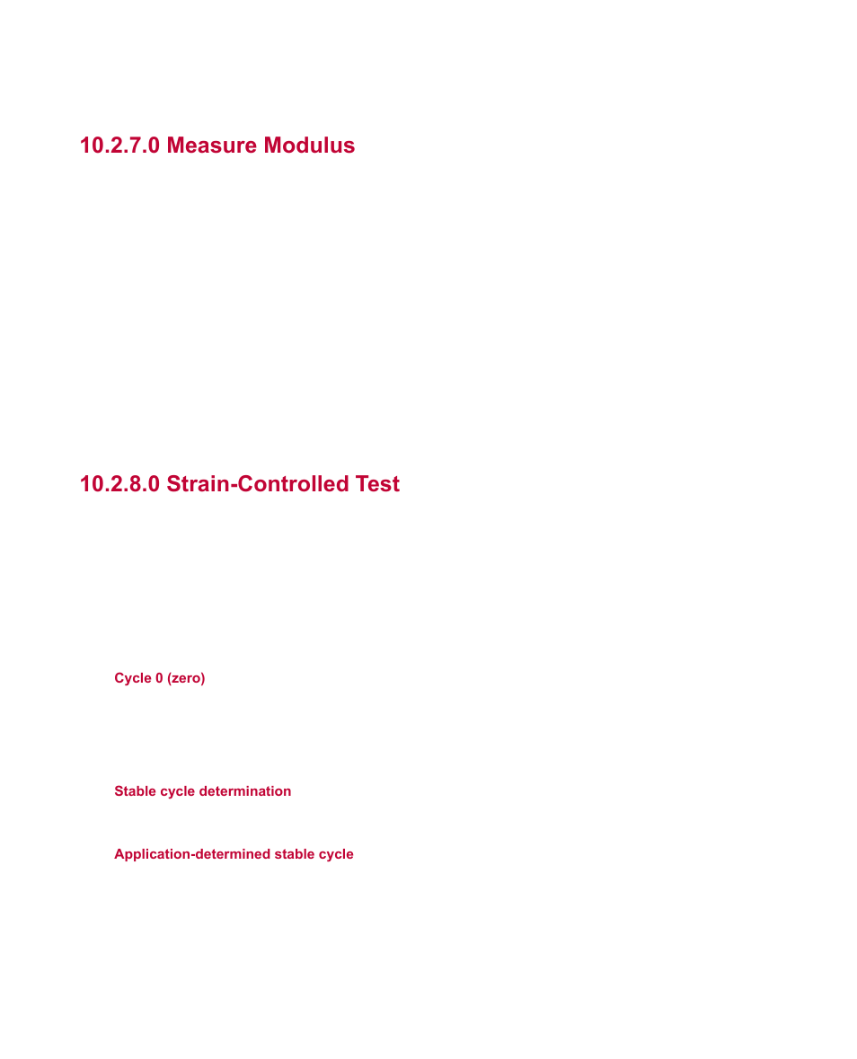 0 measure modulus, 0 strain-controlled test | MTS Fatigue Template User Manual | Page 97 / 122