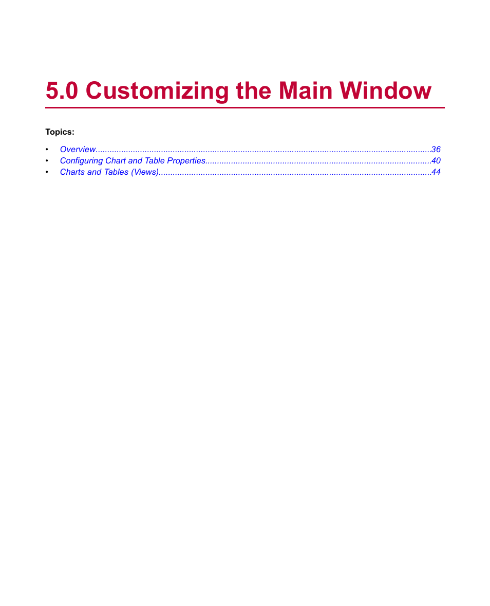 0 customizing the main window | MTS Fracture Analyzer User Manual | Page 35 / 96