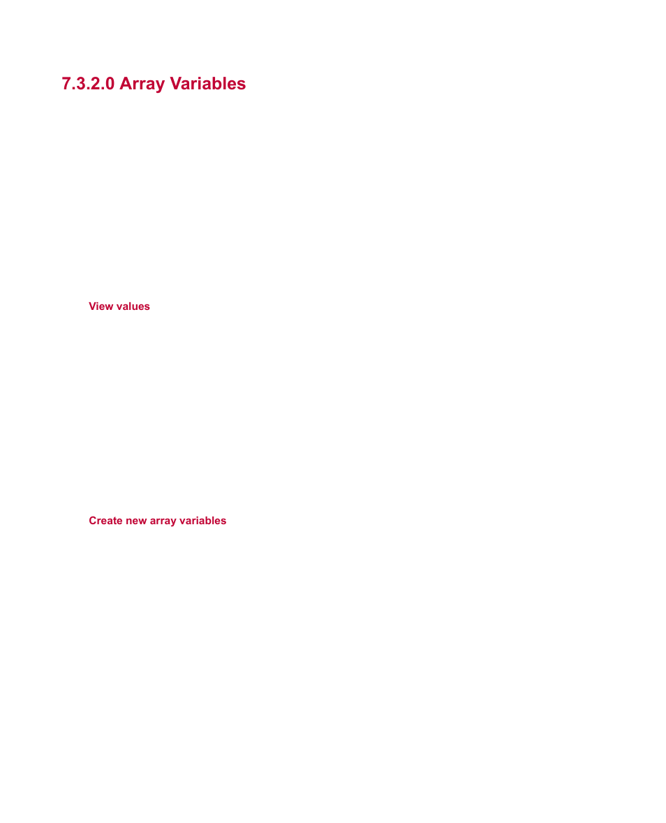 0 array variables | MTS Fracture Analyzer User Manual | Page 70 / 96