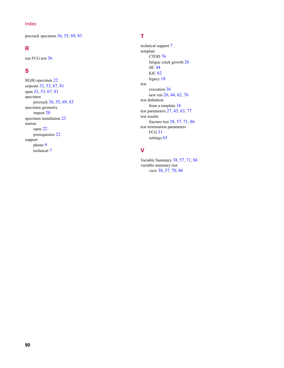 MTS Fracture Template User Manual | Page 90 / 92