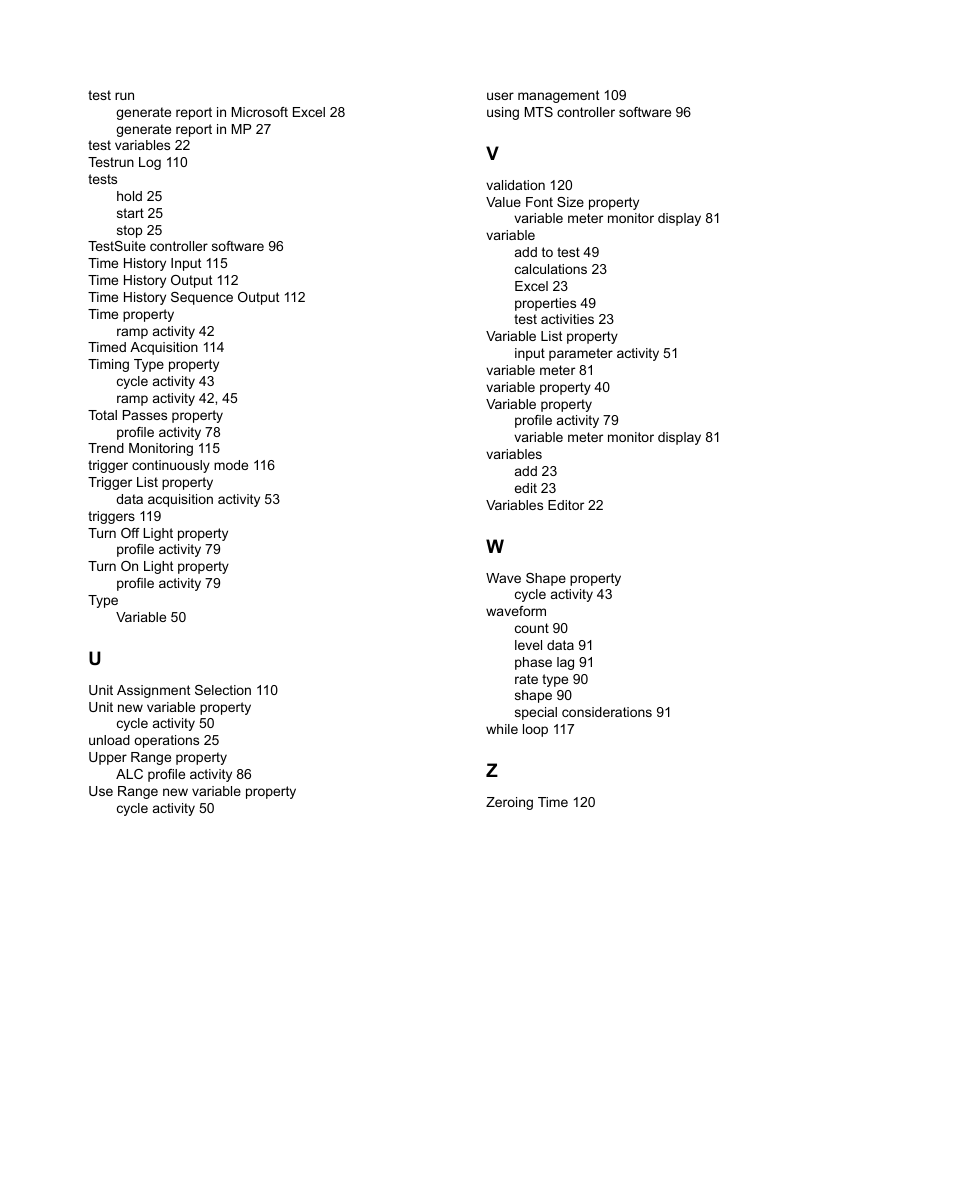 MTS Multipurpose Elite Test User Manual | Page 128 / 130