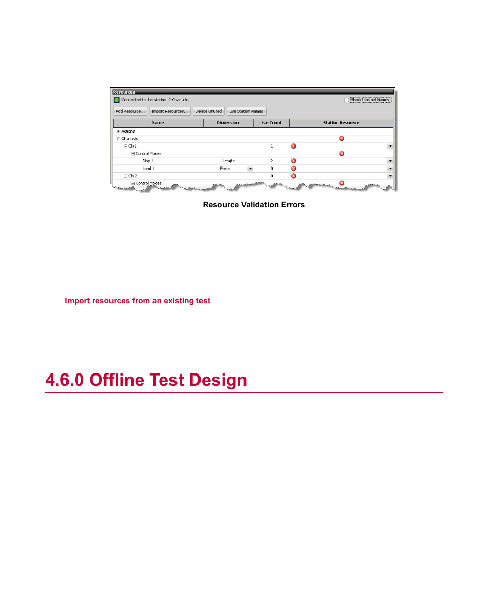 0 offline test design, Offline test design | MTS Multipurpose Elite Test User Manual | Page 34 / 130