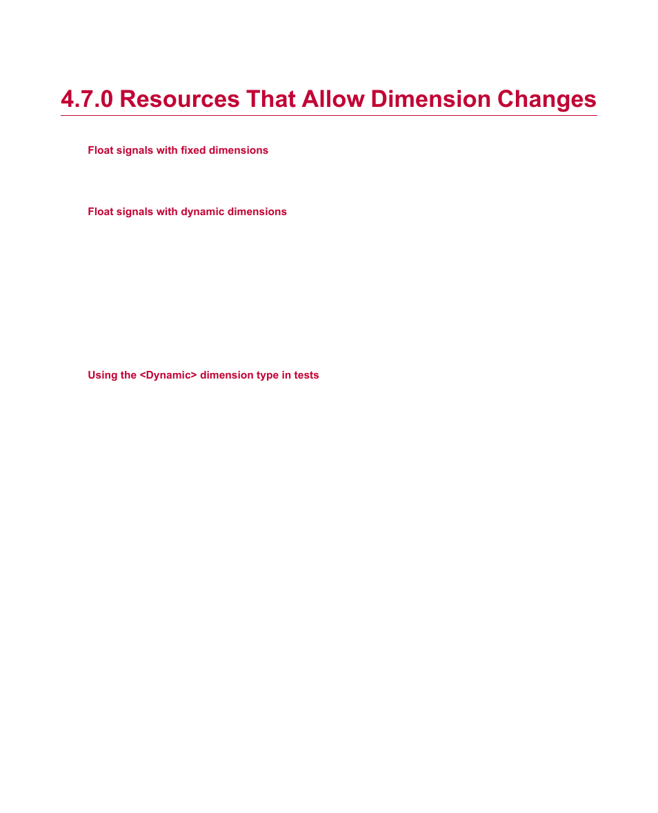 0 resources that allow dimension changes, Resources that allow dimension changes | MTS Multipurpose Elite Test User Manual | Page 36 / 130