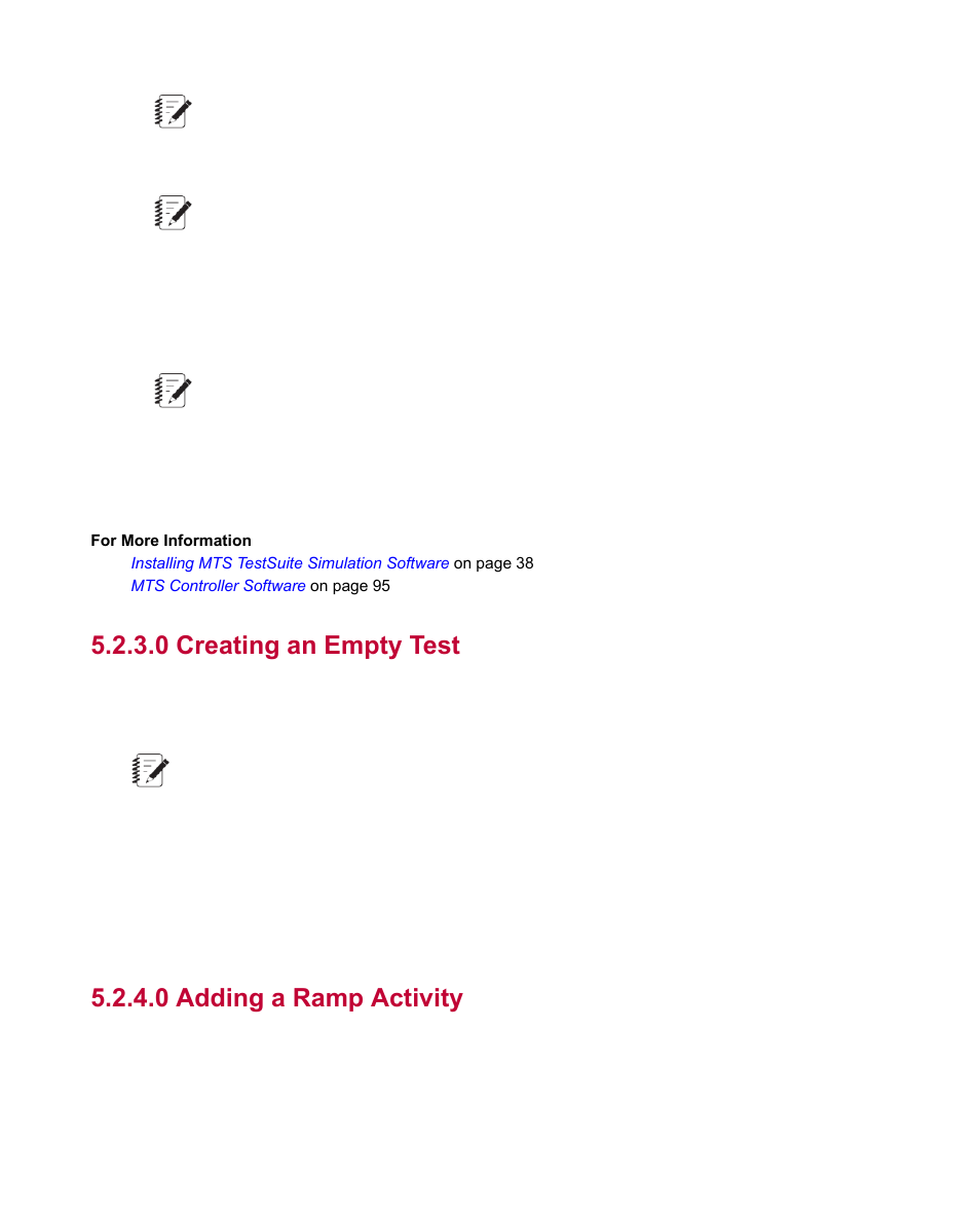 0 creating an empty test, 0 adding a ramp activity | MTS Multipurpose Elite Test User Manual | Page 41 / 130