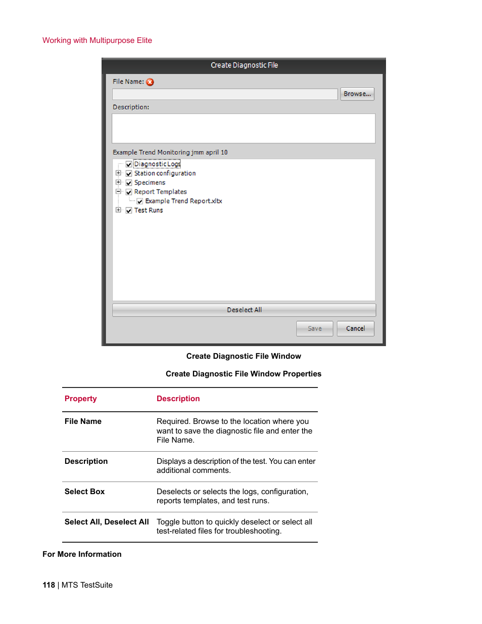 MTS Multipurpose Elite User Manual | Page 118 / 662