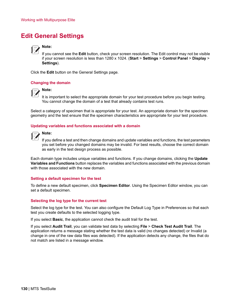 Edit general settings | MTS Multipurpose Elite User Manual | Page 130 / 662