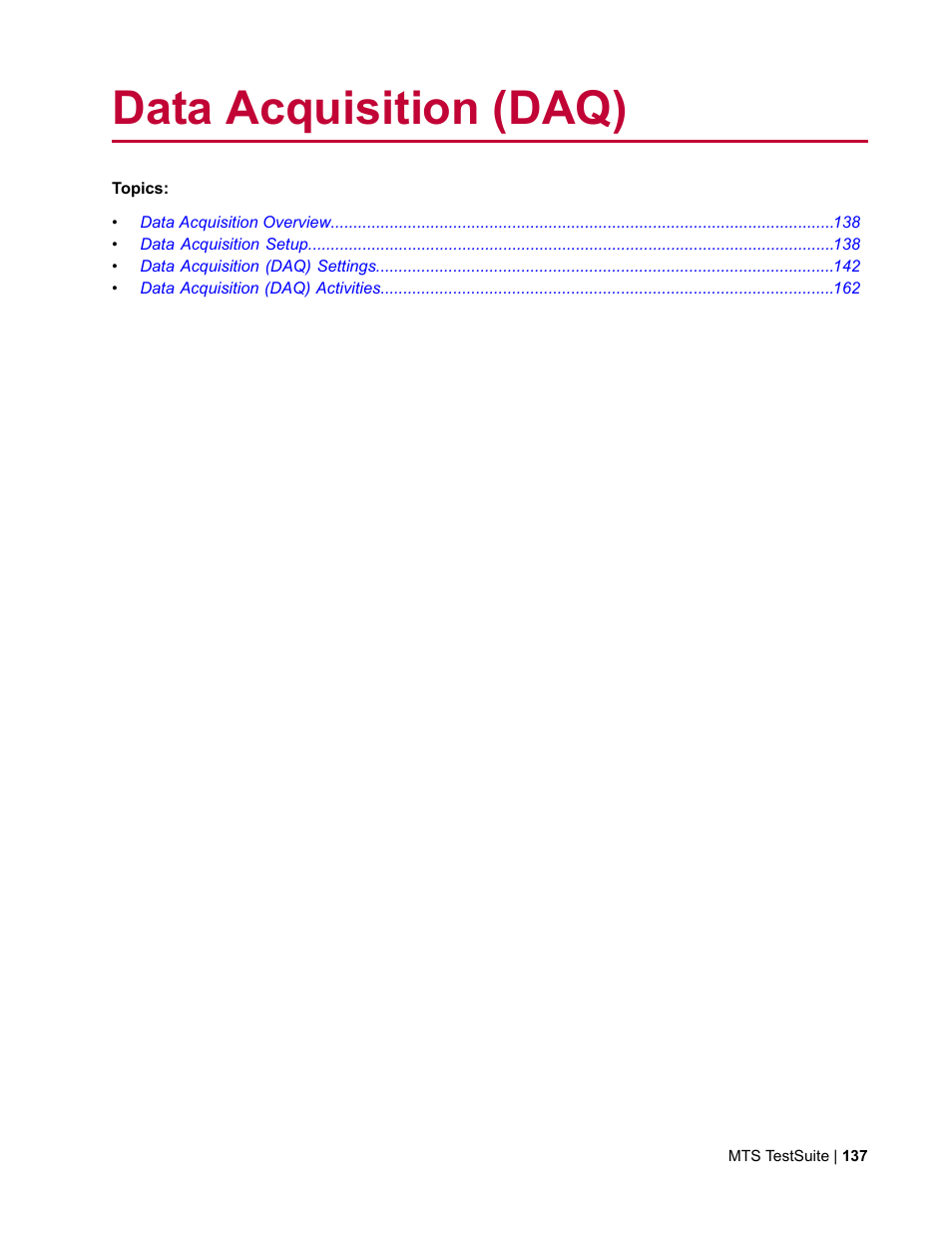 Data acquisition (daq) | MTS Multipurpose Elite User Manual | Page 137 / 662