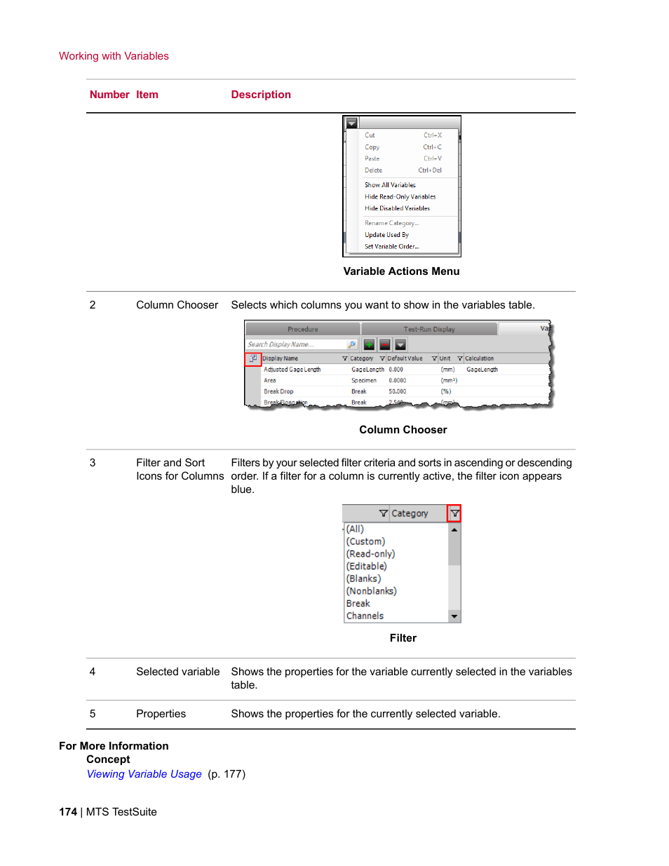 MTS Multipurpose Elite User Manual | Page 174 / 662