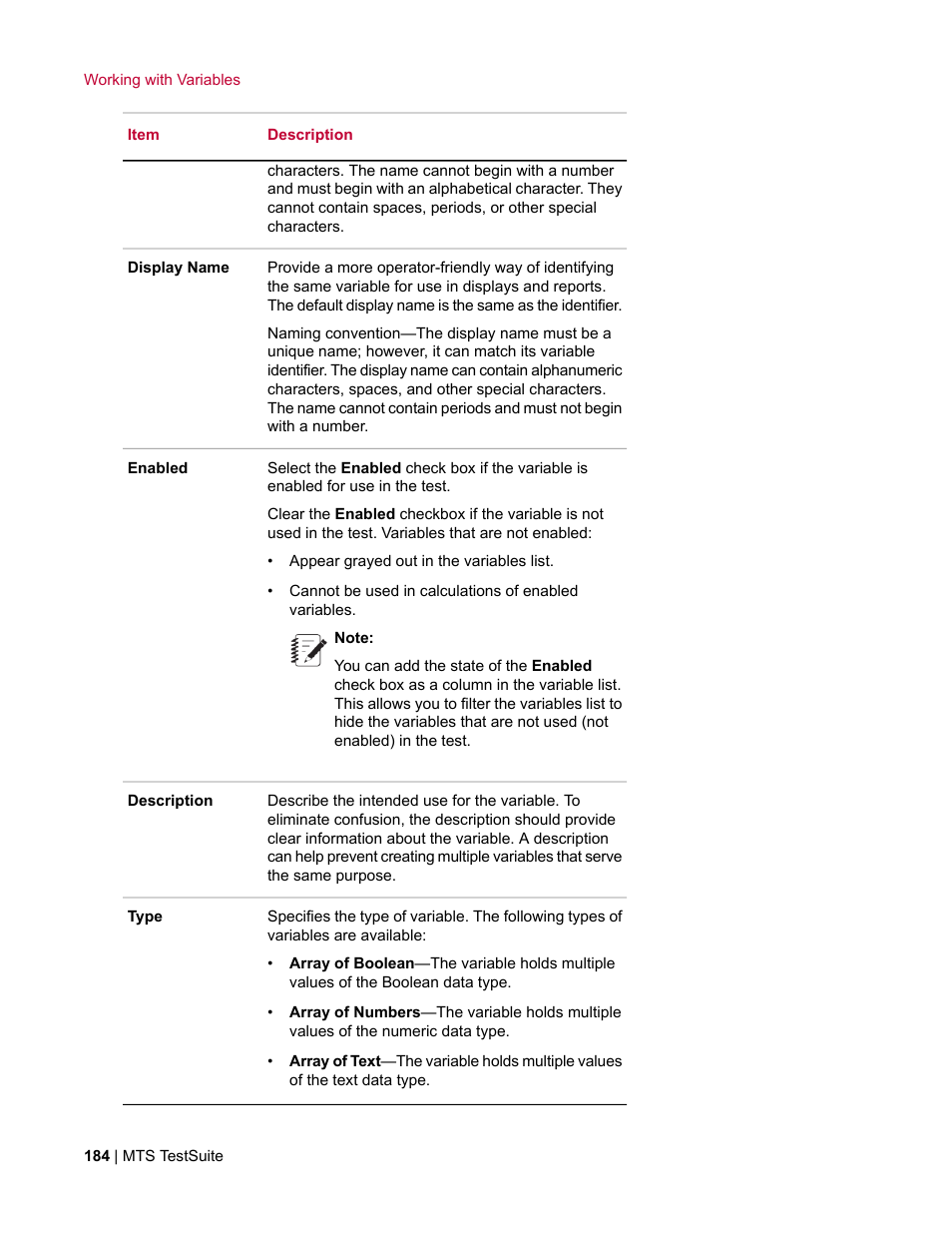 MTS Multipurpose Elite User Manual | Page 184 / 662