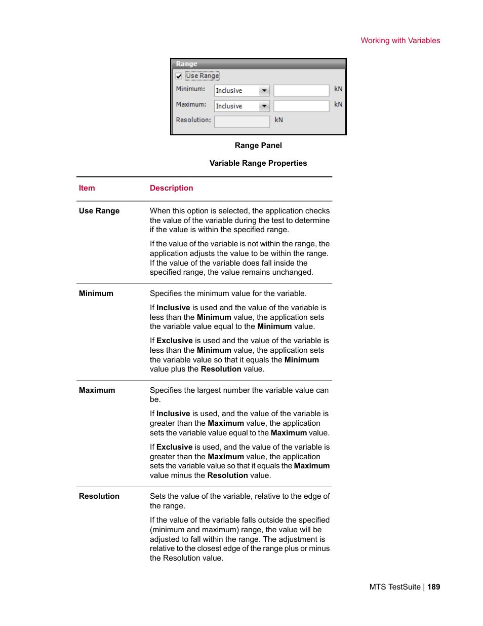 MTS Multipurpose Elite User Manual | Page 189 / 662