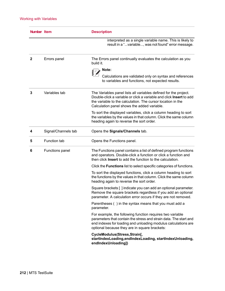 MTS Multipurpose Elite User Manual | Page 212 / 662