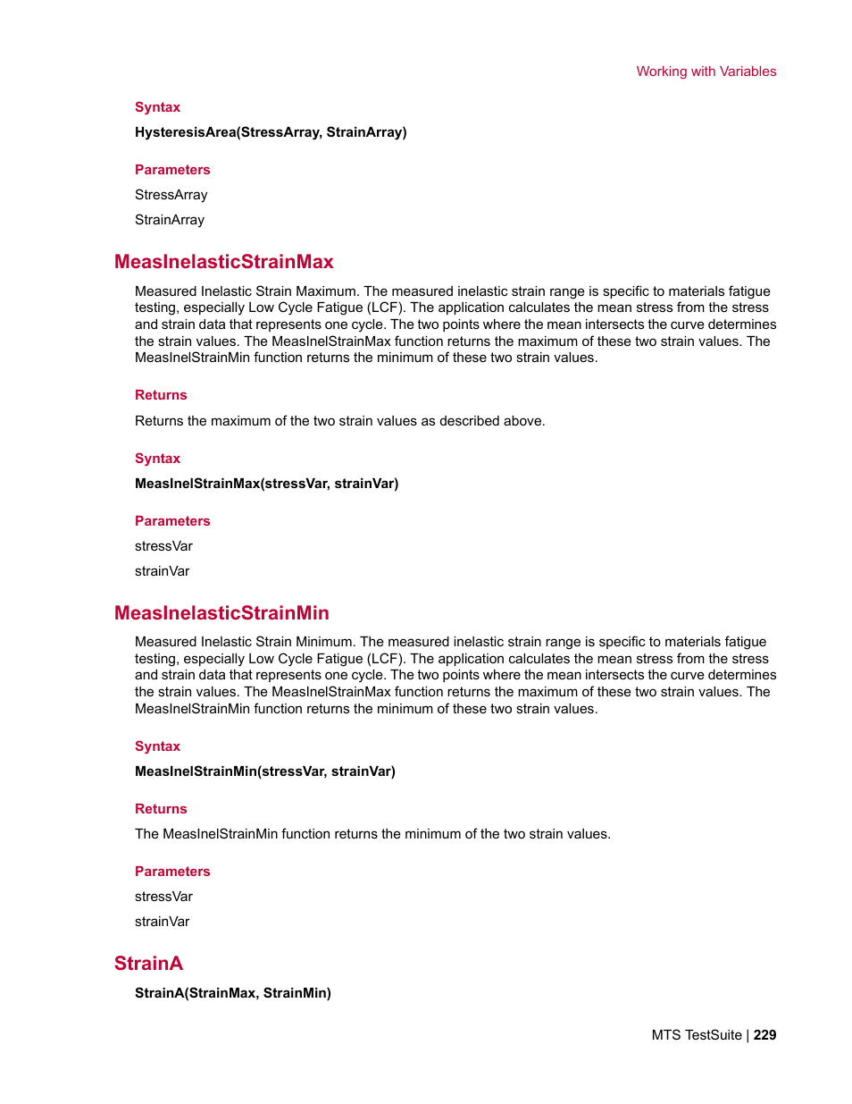 Measinelasticstrainmax, Measinelasticstrainmin, Straina | MTS Multipurpose Elite User Manual | Page 229 / 662